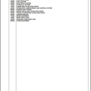 Komatsu PC88MR-8 F80003 And Up Spare Parts Catalog
