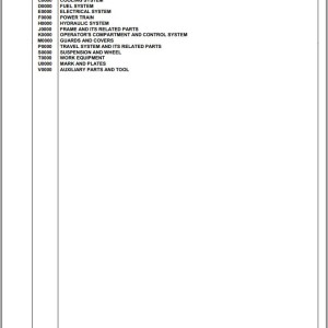 Komatsu SK820-5E0 F60002 And Up Spare Parst Catalog