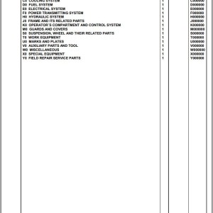 Komatsu WA500-8 H50051 H50150 Spare Parts Catalog