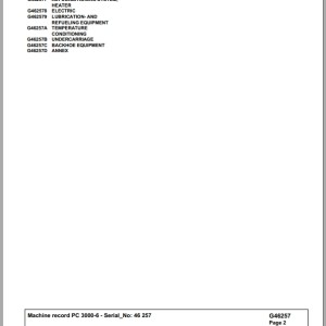Komatsu PC3000-6 46257 Spare Parts Catalog