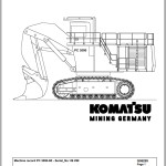Komatsu PC3000-6E 06299 Spare Parts Catalog