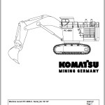 Komatsu PC4000-6 58127 Spare Parts Catalog