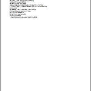 Komatsu PC70-8 DJC10001 Up Spare Parts Catalog
