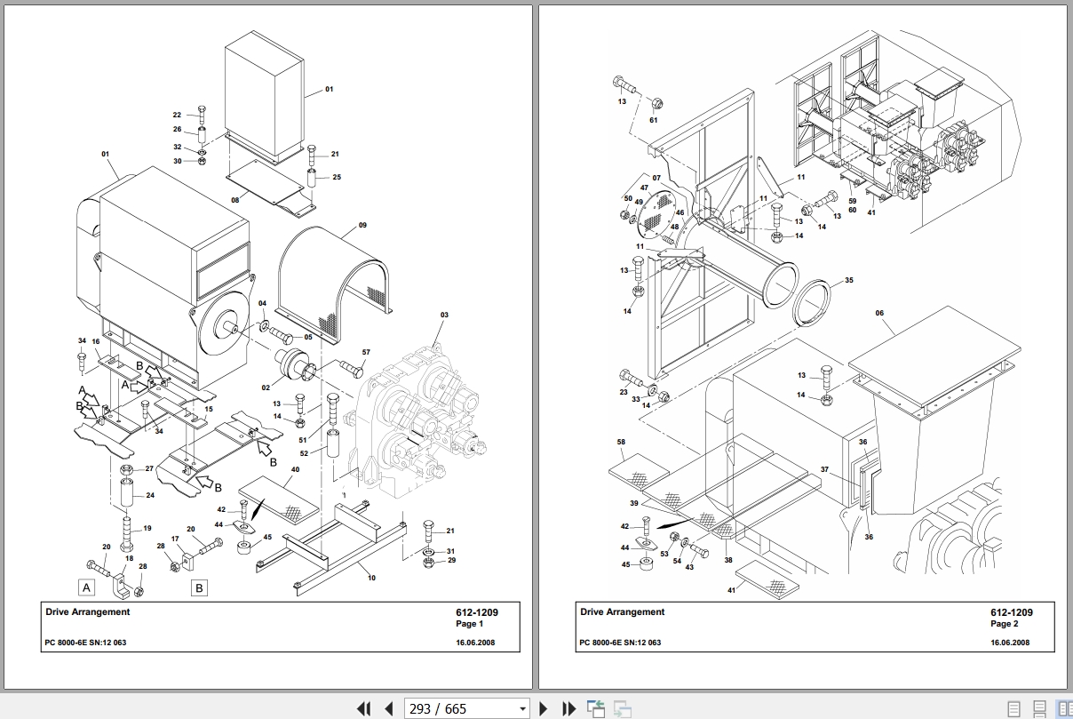 Komatsu Pc8000 6e 12063 Spare Parts Catalog