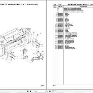 Komatsu 4B19 Bucket 127 Up Spare Parts Catalog