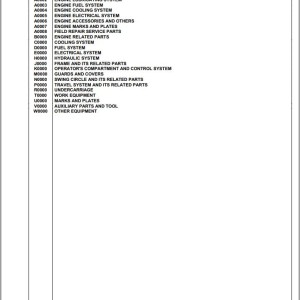 Komatsu PC118MR-8 F00003 And Up Spare Parts Catalog