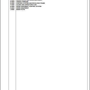 Komatsu PC12R-8 F31605 Up Spare Parts Catalog