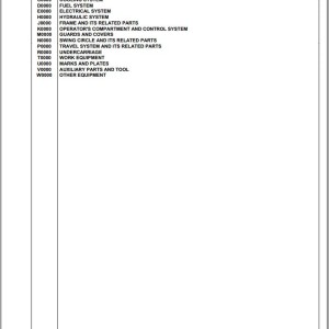 Komatsu PC170LC-10 F30003 And Up Spare Parts Catalog