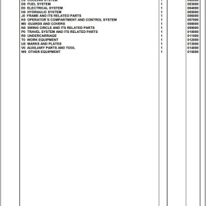 Komatsu PC170LC-10 K60001 Up Spare Parts Catalog