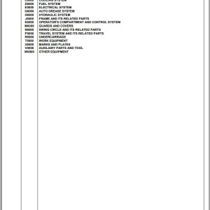 Komatsu PC170LC-11 F40001 And Up Spare Parts Catalog
