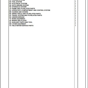 Komatsu PC190NLC-8 K50001 Up Spare Parts Catalog