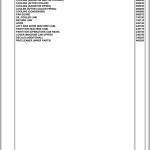 Komatsu PC210LC-7 Waste Spec K42001 Up Spare Parts Catalog