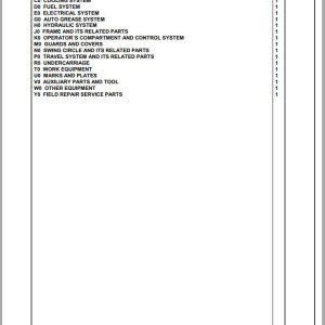 Komatsu PC210LCI-11 K75001 Up Spare Parts Catalog
