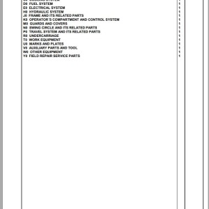 Komatsu PC240LC-10 90001 Up Spare Parts Catalog