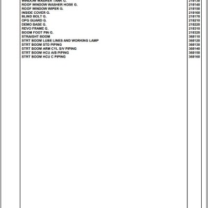 Komatsu PC240LC-8k PC240NLC-8K Straight Boom K50001 Up Spare Parts Catalog