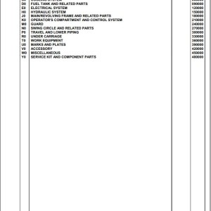 Komatsu PC240LC-7K K40001 Up Spare Parts Catalog