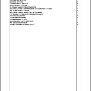 Komatsu PC290LC-10 15001 Up Spare Parts Catalog