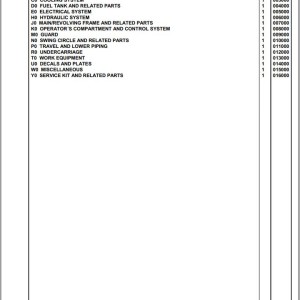 Komatsu PC290LC-11 CMO K73001 Up Spare Parts Catalog
