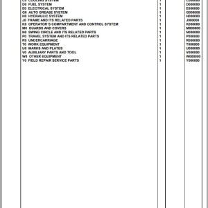 Komatsu PC290LC-11 K70001 Up Spare Parts Catalog