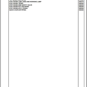 Komatsu PC290LC 290NLC-8K Straight Boom K50001 Up Spare Parts Catalog