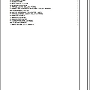 Komatsu PC290NLC-11 35001 Up Spare Parts Catalog