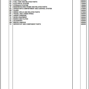 Komatsu PC290NLC-7K K40001 Up Spare Parts Catalog
