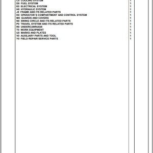 Komatsu PC300-8 K55001 Up Spare Parts Catalog