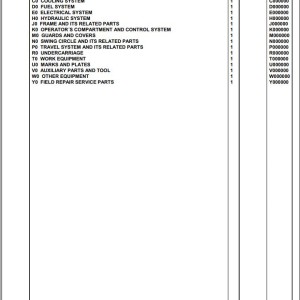 Komatsu PC300-8M0 K56001 Up Spare Parts Catalog