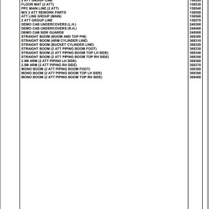 Komatsu PC340LCD-7EO Mono And Straight Boom K45061 Up Spare Parts Catalog