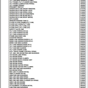 Komatsu PC340LCD-7K High Reach Demolition K40575 Up Spare Parts Catalog