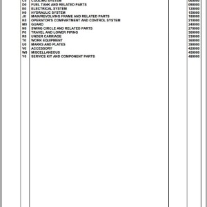 Komatsu PC340NLC-7K-E0 K45001 Up Spare Parts Catalog