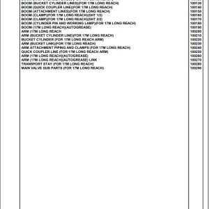 Komatsu PC350LC-8 17M Long Reach K50873 Up Spare Parts Catalog