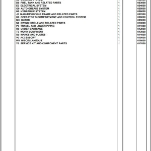 Komatsu PC350LC-8 K50001 Up Spare Parts Catalog