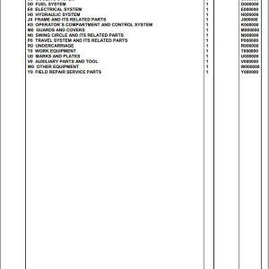 Komatsu PC350NLC-8M0 Work Equipment Grease K52039 Up Spare Parts Catalog