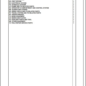 Komatsu PC360LC-10 70001 Up Spare Parts Catalog