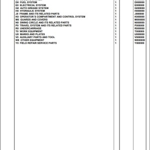 Komatsu PC360LC-11E0 K75001 Up Spare Parts Catalog