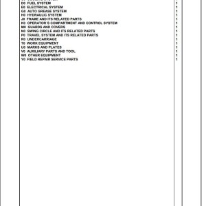 Komatsu PC360NLC-11 K70001 Up Spare Parts Catalog