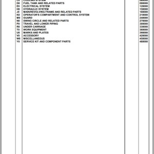 Komatsu PC450-7K K40001 Up Spare Parts Catalog