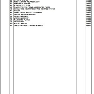 Komatsu PC450LC-7K-E0 K45001 Up Spare Parts Catalog