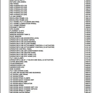 Komatsu PC450LCD-7K-E0 High Reach Demolition K45001 Up Spare Parts Catalog