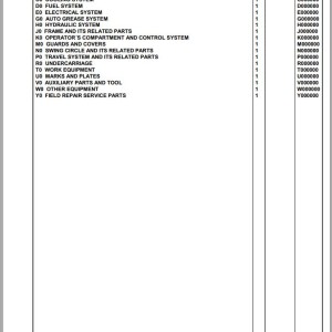 Komatsu PC490HRD-11 K70001 Up Spare Parts Catalog
