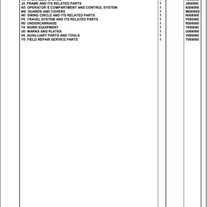 Komatsu PC490LC-10 High Reach Demolition K60001 Up Spare Parts Catalog
