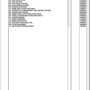 Komatsu PC490LC-11E0 K75001 Up Spare Parts Catalog