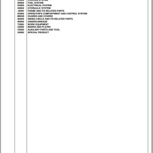 Komatsu PC55MR-5M0 F60003 And Up Spare Parts Catalog