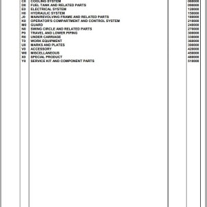 Komatsu PC600-7K K40001 Up Spare Parts Catalog