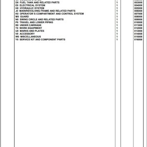 Komatsu PC600-8 K50001 Up Spare Parts Catalog