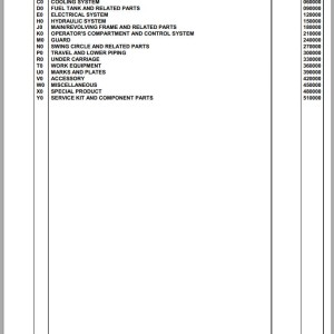 Komatsu PC600LC-7K K40001 Up Spare Parts Catalog