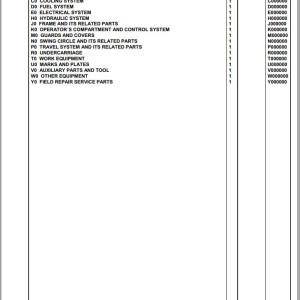 Komatsu PC700LC-11E0 K75001 Up Spare Parts Catalog
