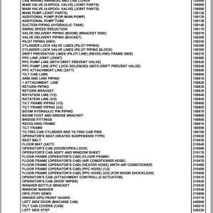 Komatsu PC800LC-8K High Reach Demolition K50001 Up Spare Parts Catalog