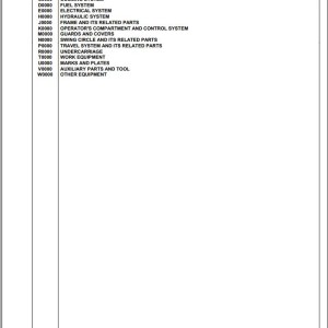 Komatsu PC88MR-11E0 F20001 And Up Spare Parts Catalog